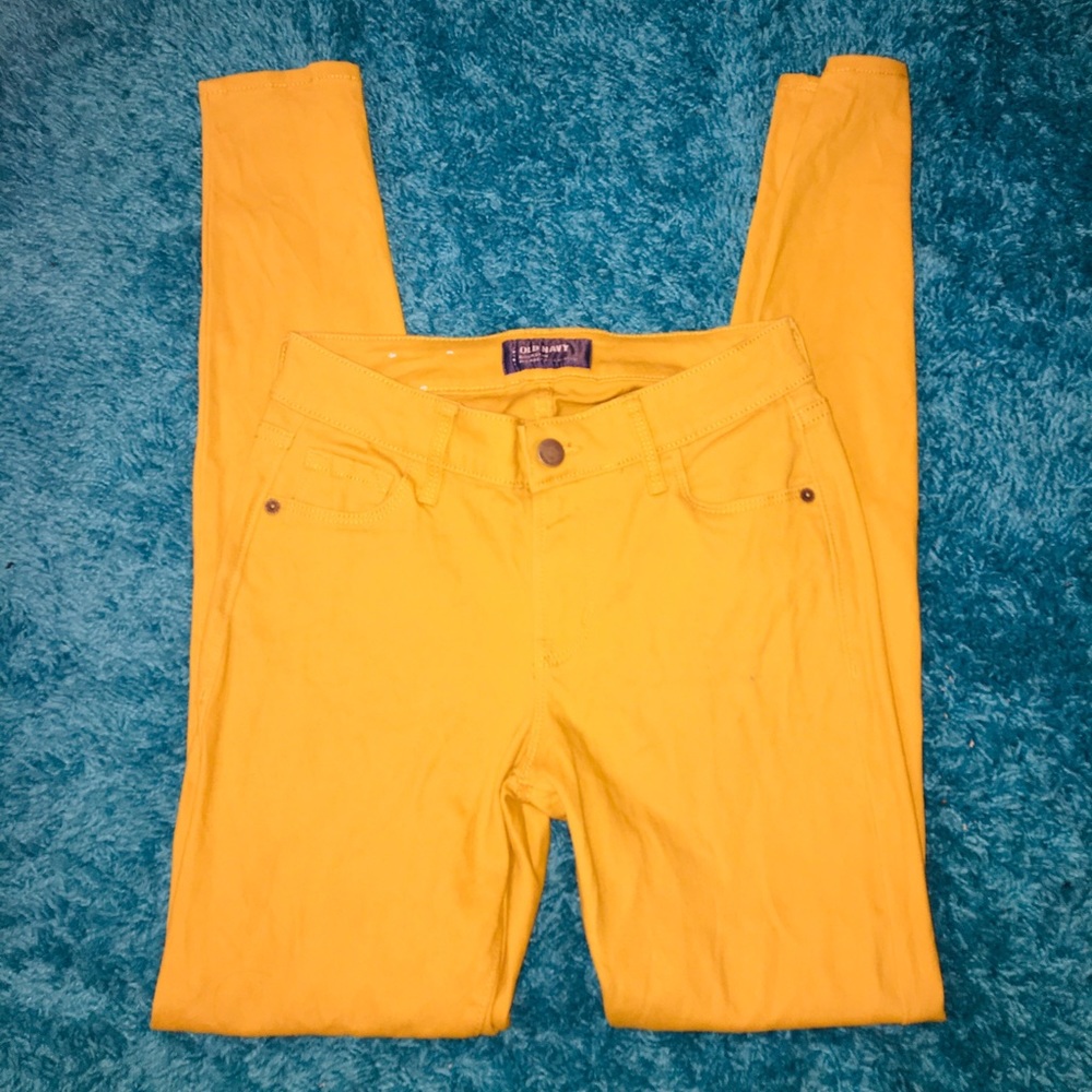 Skinny Mustard Pants